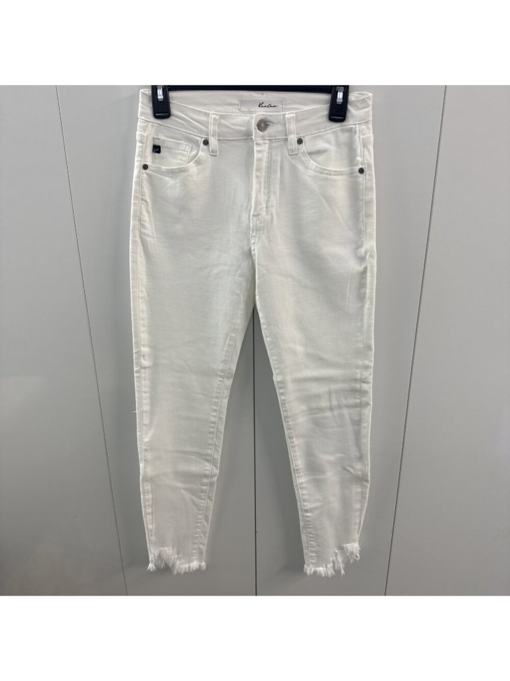 KanCan White Shark Attack High-Rise Ankle Skinny Jeans Size 7/27